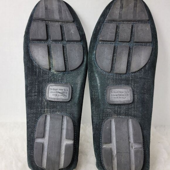 To Boot New York Men's Driving Loafer Blue Raffia  Leather Shoes Size 10 Stampe - Picture 10 of 10